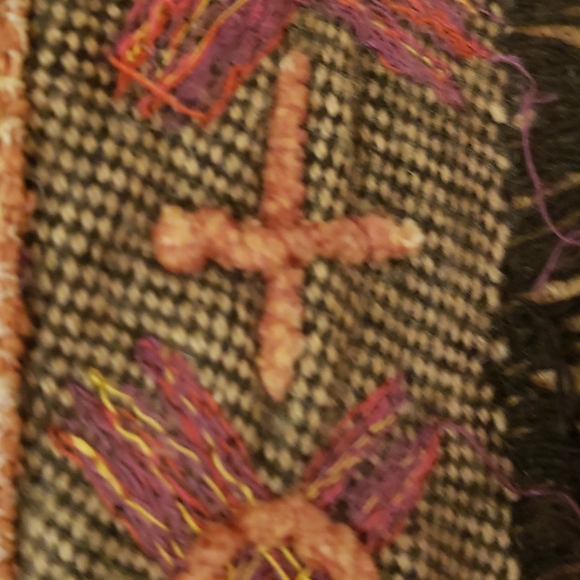 Sandy Sparkman Floral Silk/Wool Jacket-Cadigan Size L - Picture 8 of 16